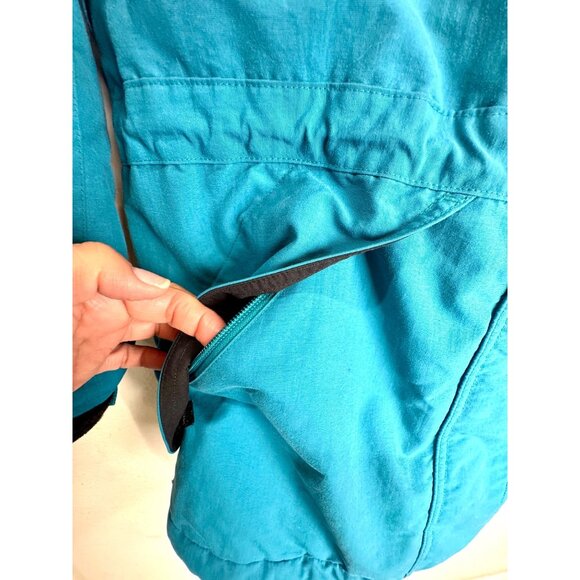 LL Bean Parka Women's Regular Jacket Size M Teal Black LiteLoft Insulated Parka - Picture 6 of 7